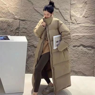 Women Down Coats Long Thick Warm Down Jackets Overcoat Down Loose Casual Jacket Autumn Winter
