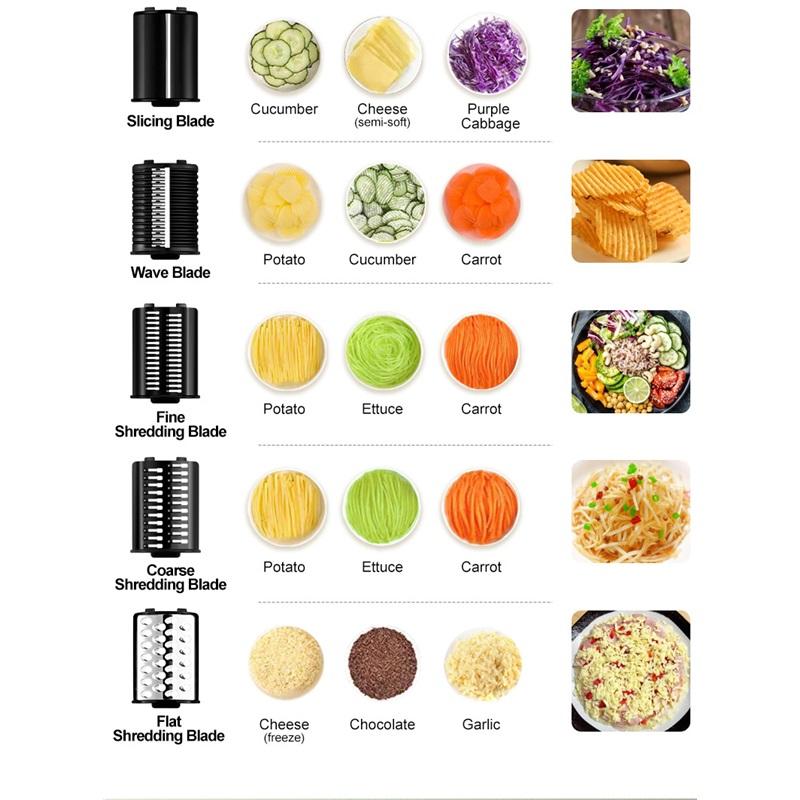 SOKANY1180 Multifunctional Vegetable Slicer Shredder, Household Potato Carrot Cucumber Cutter, Efficient Food Prep Kitchen Gadget