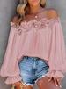 Relaxed Fit One Shoulder T Shirt With Ruffle Sleeves For Casual Wear