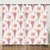 Curtain Cartoon Marine Life Jellyfish 3D Digital Printing Blackout Curtain Perforated Bay Window