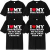 I Love My Boyfriend Clothes I Love My Girlfriend T Shirts For Women Clothes 2025 Couple Outfit Letter Graphic Tees Tops Tshirt