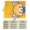Aggretsuko Flannel Blankets Winter  Soft Throw Blanket for Boy Girl Couch Bed Funny Bedspread Sofa Bed Cover