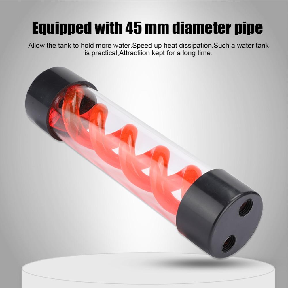 200MM Water Tank G1/4 Thread Cylindrical Cooler Water Cooling Reservoir Water Cooling Radiator