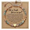 Wristbands Adjustable Wrist Chain Best Wish Heart Bracelet Trendy Bead Bracelet  Everyday Wear