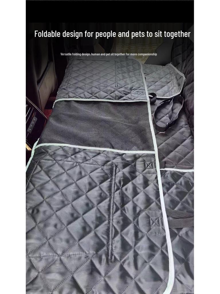 Anti-Dirty Dog Car Seat Cushion & Mat - Pet Bed for Rear Seat