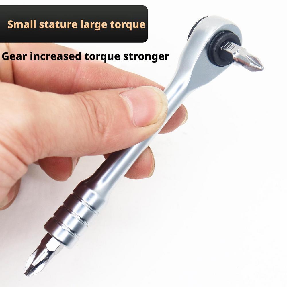 Mini Ratchet with Drill Socket Small Repair and Installation Tools for Daily Maintenance Bicycle Tools Car Tools R3U6