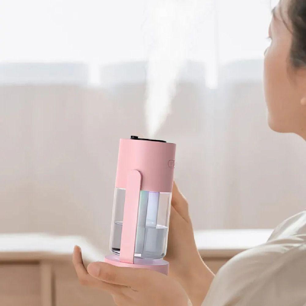 Comforting Starry Sky Projection Humidifier Creative Desktop Cool Fogger  Travel