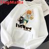 Oya Oya Oya Haikyuu japońskie anime bluzy męskie Kawaii Cartoon Nekoma graficzne Streetwear Kuroo siatkówka bluzy męskie
