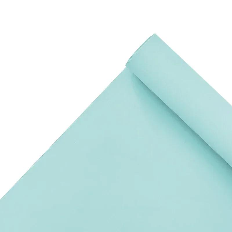 58cmX11yards Plain Porcelain Matte Floral Paper Flower Bouquet Solid Color Floral Page Flower Material Waterproof Packaging Film