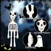 Ghostly Fabric Skull Props For Halloween Party Decorations Haunted House Theme Scary Skeleton Accessory Gift