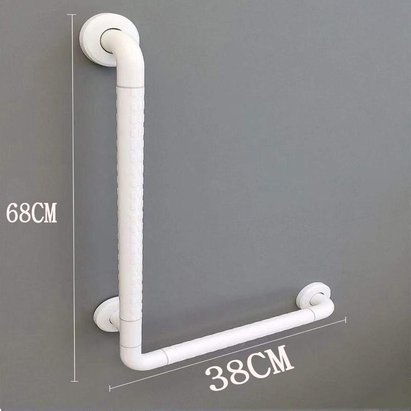 L-Shaped Non-Slip Bathroom Grab Bar for Elderly & Disabled Users