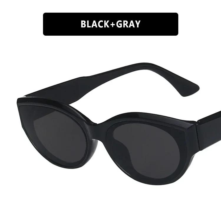 Retro Oval Large Frame Anti-Ultraviolet Sunglasses  New Hip-Hop Sunglasses Female Senior Sense Of Street Fashion Sunglasses