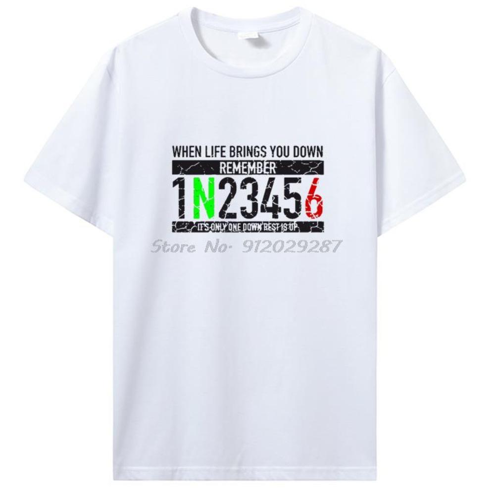 Funny 1N23456 Motorcycle Motorcyclist T Shirt Summer Style Graphic Streetwear Cotton Tshirt Birthday Gifts T-shirt Men Clothes  Daily Wear Cool Top