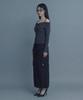 Ineodeijeu Nylon Cargo Long Skirt (Black)
