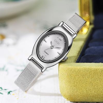 Ovale High-End Damenarmbanduhr, Kleine und Exquisite Hochwertige Guangzhou Uhr, Wasserdichte Damen-Quarzuhr