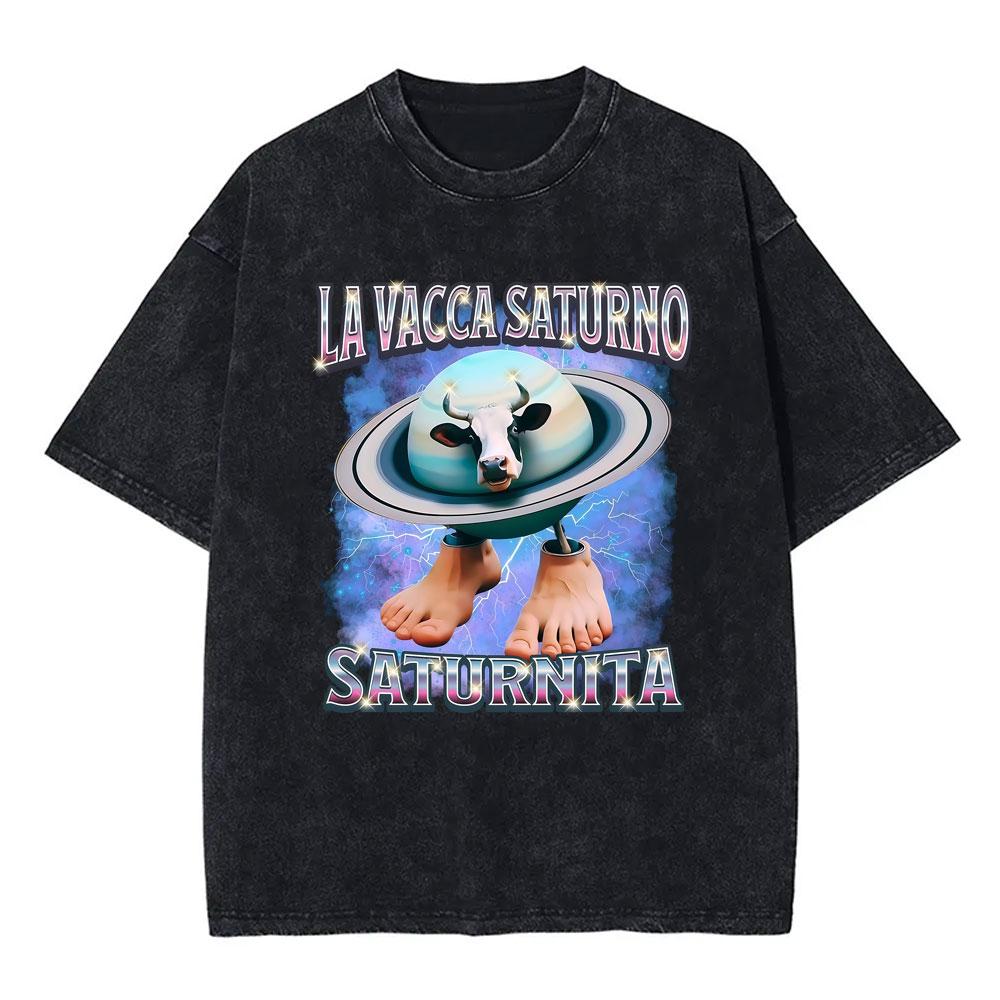 Italian Brainrot Bombardiro Crocodilo Vintage Washed Tshirts Crocodile Plane Bomber Funny Meme Tshirt Man Fashion Streetwear