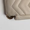 [Pre-Owned] GG Marmont Gold Logo Distressed Quilted Leather Mini Crossbody Bag - Good #1OSS75K
