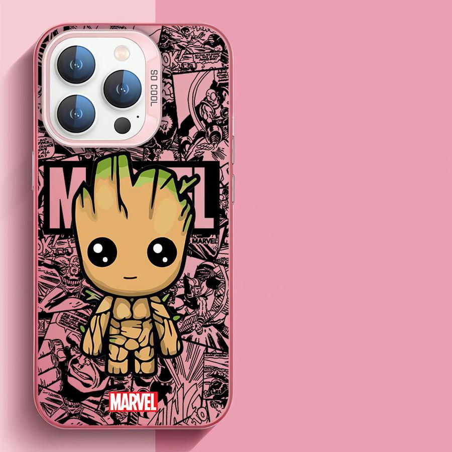 Marvel Groot Deadpool Hülle Handyhülle für Apple iPhone 15 Pro Max 16 Pro 14 Pro 13 12 11 Pro Max 14 Plus Schutzhülle Weiche Schale