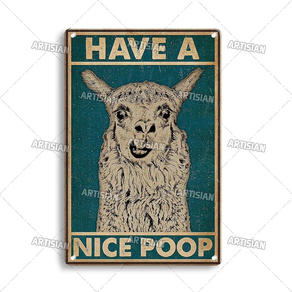 Artisian Toilet Metal Plaque Tin Sign Nice Butt Arse Sweet Cheeks Bathroom Washing Room Decorative Plate Wall Decor Garage Bar