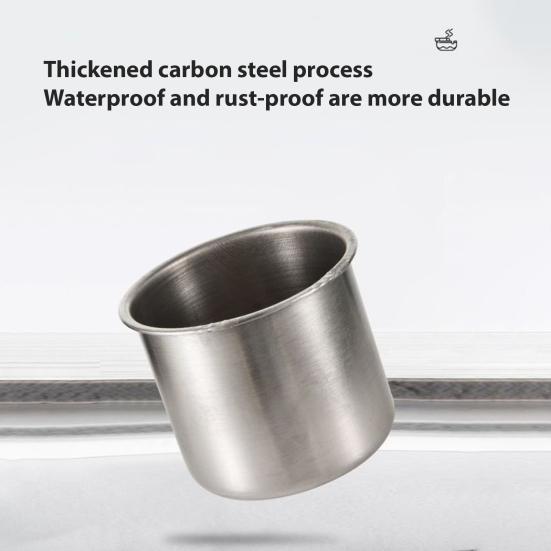 Papperskorg Askkopp med Lock Avtagbar Rostfri Insats Tung