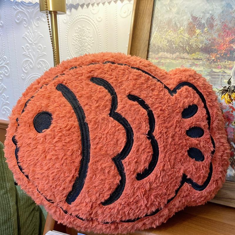 Cute Ins Thick Fish and Roast Plush Toy Doll Pillow for Girls Birthday Gift Doll Rag Doll