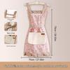 Stylish Stain-Proof Cotton Canvas Kitchen Apron - Breathable & Wear-Resistant Cooking Coveralls