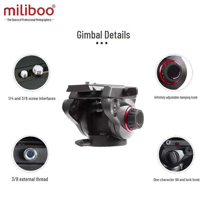 Miliboo MUFP Carbon Fiber Video Tripod Kit