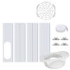 Acessórios para Ar Condicionado Portátil Conjunto de Vedação para Janela Placa de Ventilação para Janela Comprimento Ajustável Placa de Vedação para Janela