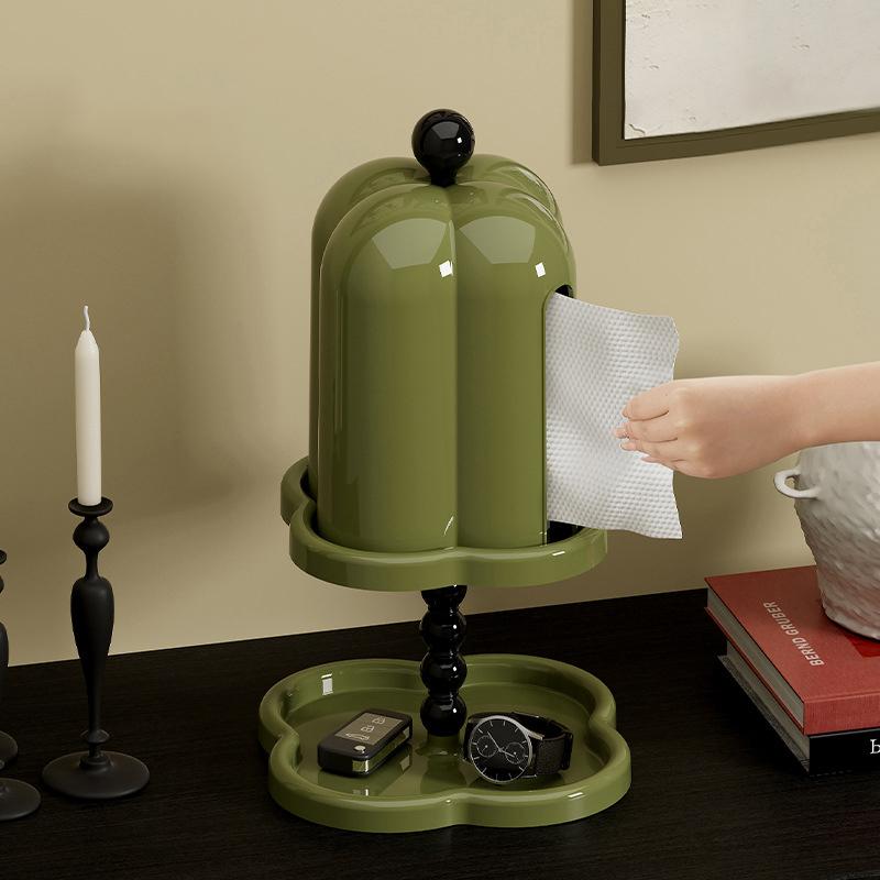 French Retro Tissue Box In The Ancient Style Of Advanced Sense Of Box Creative Living Room Light Luxury Pumping Paper Box