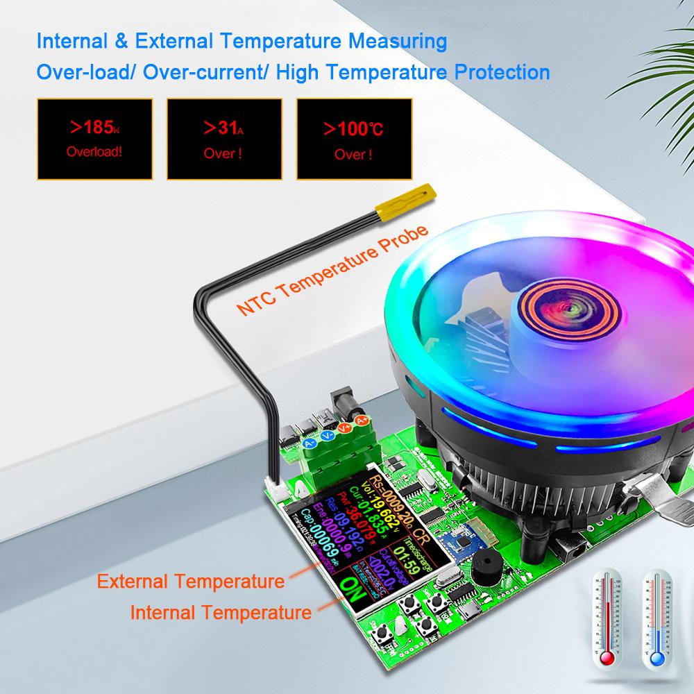 180 W 200 V 30 A Elektroniczny tester obciążenia 4-żyłowy