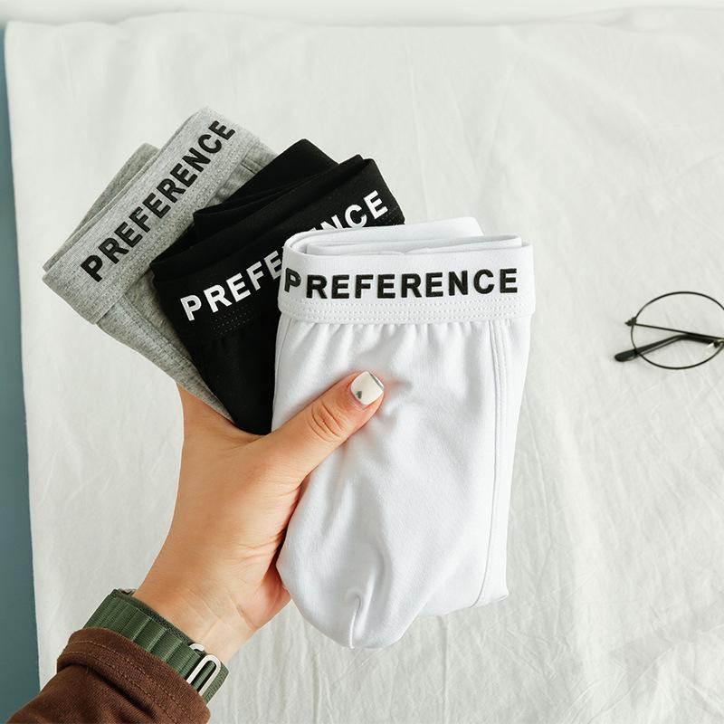 Men's Breathable Cotton Boxer Briefs, Solid Black or White.