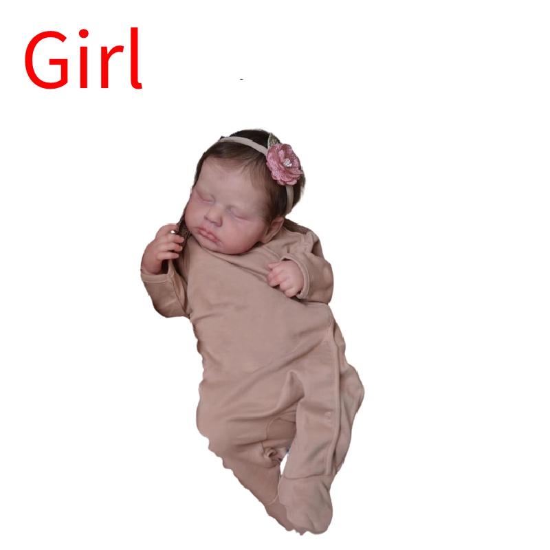 Npk 19-дюймовая кукла реборн Лулу, реалистичная кукла-младенец с видимыми венами Girl