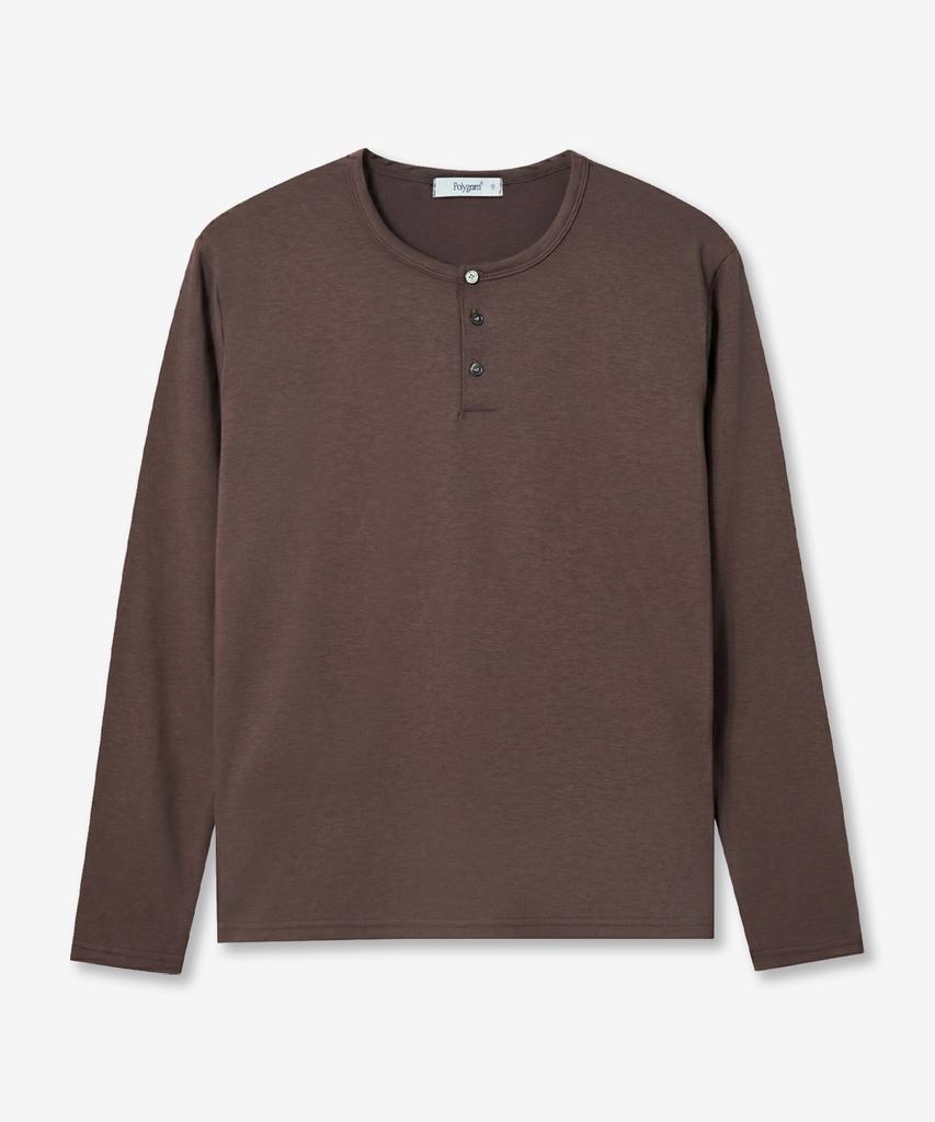 POLYGRAM Coolite U Henley Neck Long Sleeve T-Shirt - 4 Colors