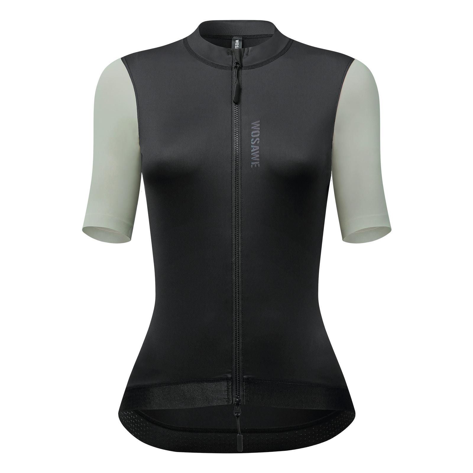

WOSAWE Women s Mountain Bike Sports Fitness Simple Slim Quick Dry Breathable Cycling Short Sleeve Top XL чорний