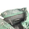 PRADA Bicolor triangle logo Backpack Leather / Nylon Green/Black