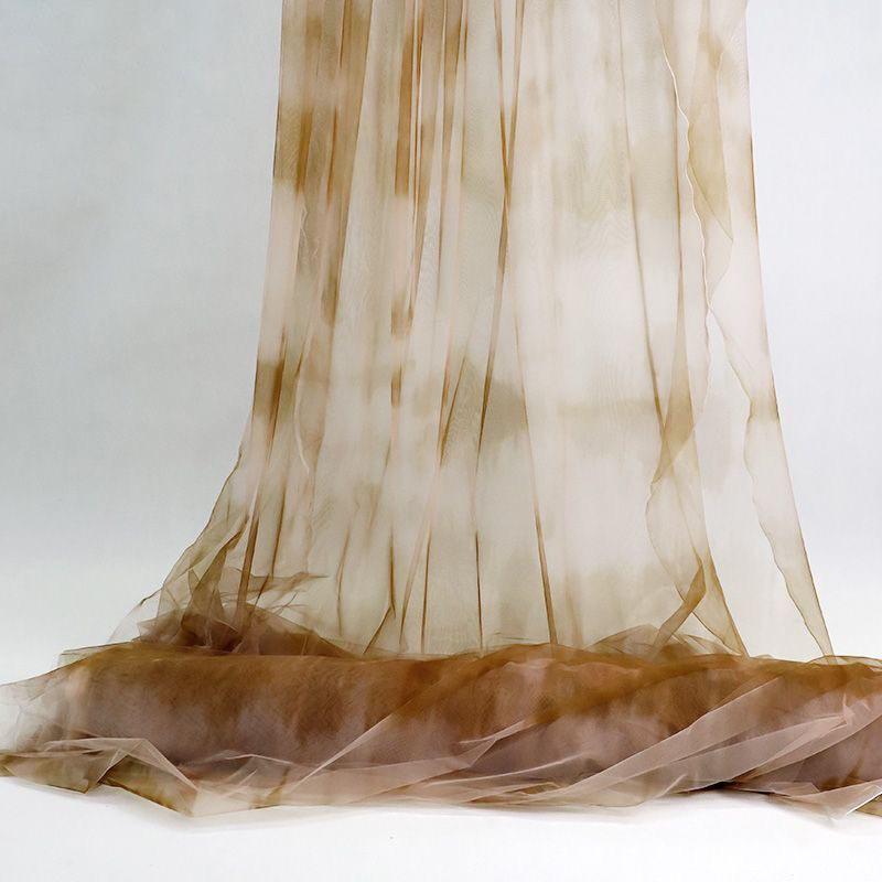 Green Chinese Gauze Cloth Background Decoration Gradient Texture Ink Ancient Style Pavilion Gauze Curtain Mesh Fabric Veil