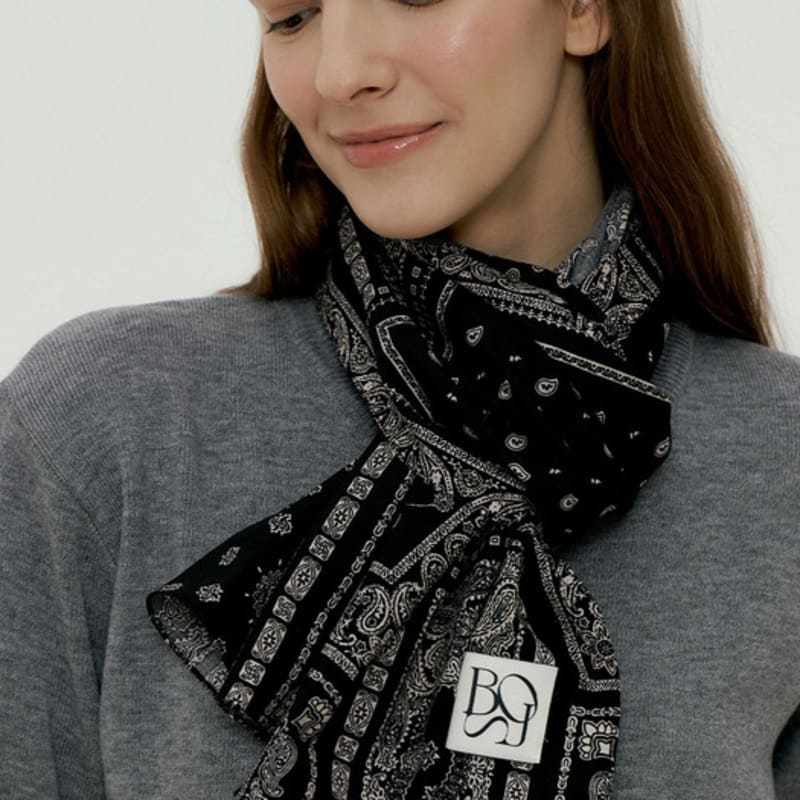 

BB’DE SOLI’DE mandy cotton scarf (2colors) black