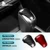 Real Hard Carbon Fiber Car Gear Shift Head Cover Sticker For Subaru Crosstrek Impreza 2024 2025 RHD LHD Interior Accessories