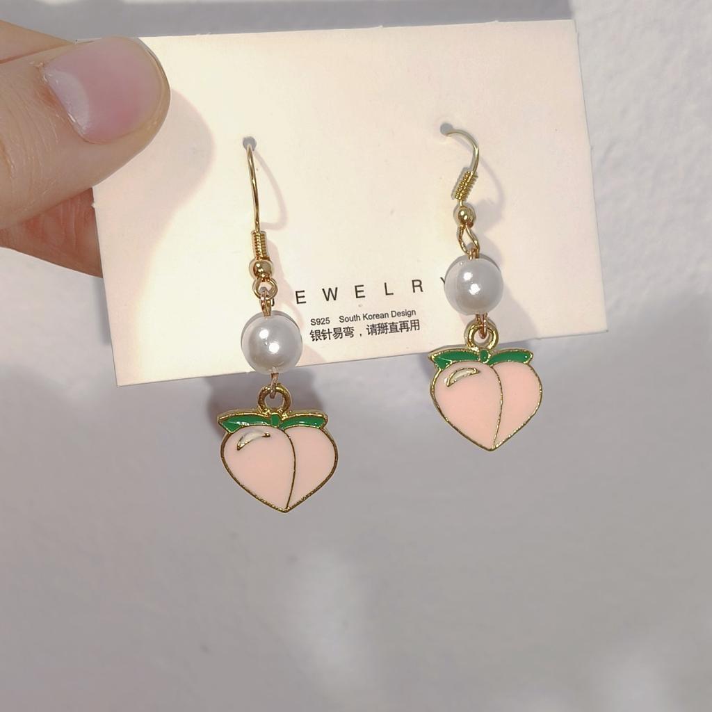 French Baroque Special-Shaped Pearl Pendant Earrings Women'S Niche Fashion Versatile Design Sense Knotted Earrings Earrings