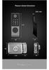 Waterproof Outdoor Smart Fingerprint Door Lock with Password Compatibility