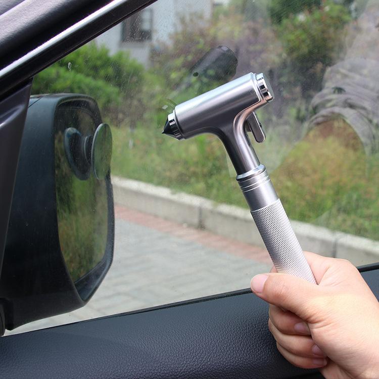 All Metal Adjustable Car Emergency Safety Hammer Dual Use Portable Vehicle Escape Rescue Tool Mobile Phone Stand