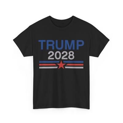 Trump 2028 Minimalistisches Retro Patriotisches Trump Amtseinführung T-Shirt Herren Damen Tees Top