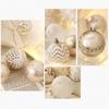 Elegant Champagne Gold and White Christmas Ball Ornaments Add Festive Atmosphere to Your Home Gorgeous Decorations
