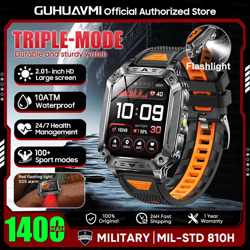 New 1400mAh Super Battery Durable Adult Smart Watch 2.01 inch GPS Trajectory 10ATM Waterproof BT Call Sports Smartwatch Men
