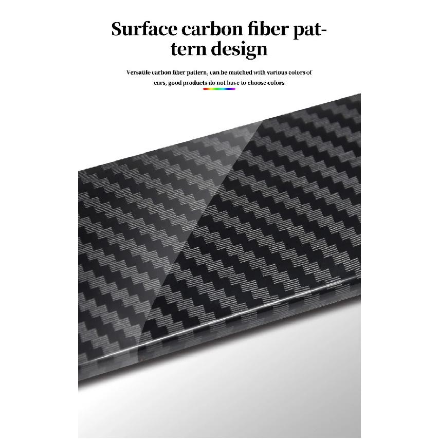New Car Carbon Fiber Tail Light Modified Trunk Tail Light, Turn Signal Brake Light, Universal LED Iridescent Flow Light