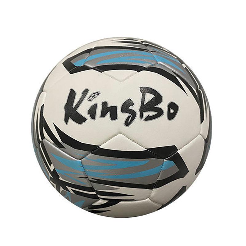 

KinsBo, розмір 5, стандартний футбольний м’яч з поліуретанової м’якої шкіри, футбольний м’яч для тренувань і змагань, зносостійкий футбольний м’яч Size 5 срібний