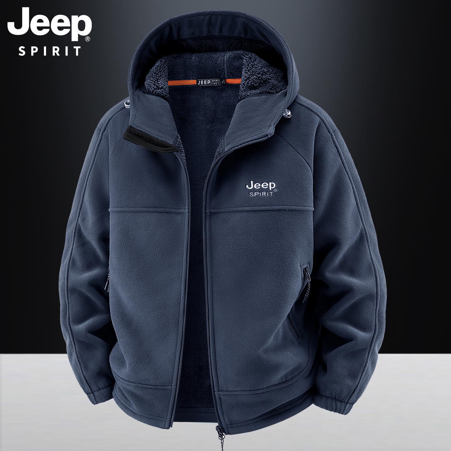 Men s Lambswool Fleece-Lined Jacket: Warm Autumn/Winter Cardigan for All Ages 4XL