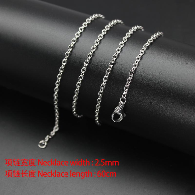 60pcs 1.5mm-4mm Width 40-60cm Length Stainless Steel Necklace Chain Pendant Hang Charms Women Jewelry Making DIY Accessories