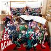 Nové povlečení My Hero Academia do ložnice Měkké moderní přehozy Pohodlný dětský povlak na peřinu Povlak na přikrývku a povlak na polštář