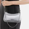 New CHARLES&KEITH Synthetic Leather Shoulder Bag Crossbody Bag Handbag Small Size Women's Noir Black/Silver/Gold CK2-80151362-A